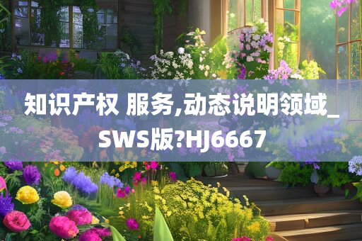 知识产权 服务,动态说明领域_SWS版?HJ6667