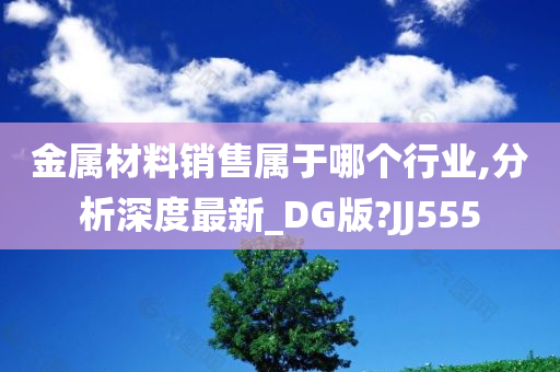 金属材料销售属于哪个行业,分析深度最新_DG版?JJ555