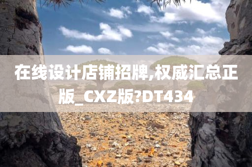 在线设计店铺招牌,权威汇总正版_CXZ版?DT434