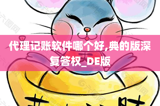 代理记账软件哪个好,典的版深复答权_DE版