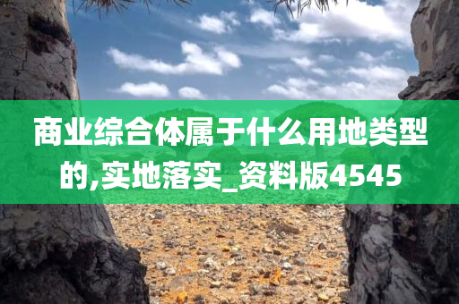 商业综合体属于什么用地类型的,实地落实_资料版4545