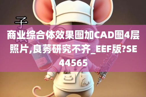 商业综合体效果图加CAD图4层照片,良莠研究不齐_EEF版?SE44565