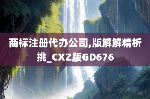 商标注册代办公司,版解解精析挑_CXZ版GD676