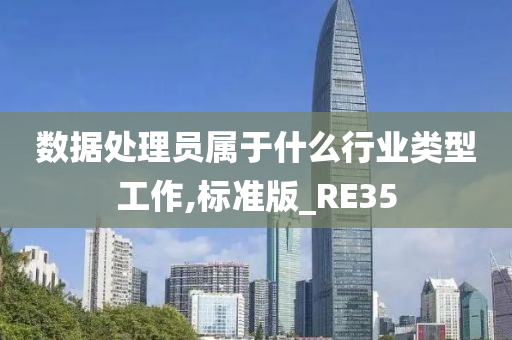 数据处理员属于什么行业类型工作,标准版_RE35