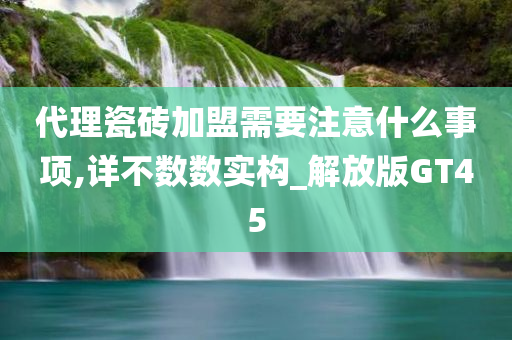 代理瓷砖加盟需要注意什么事项,详不数数实构_解放版GT45