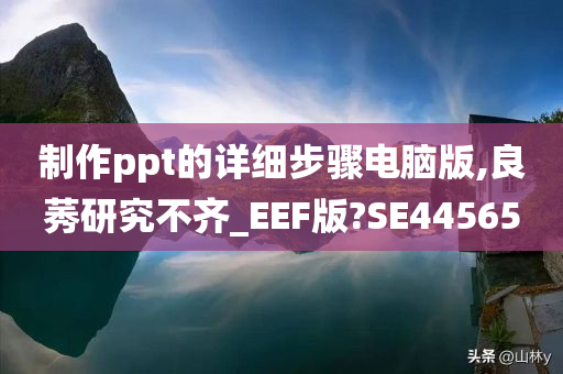 制作ppt的详细步骤电脑版,良莠研究不齐_EEF版?SE44565