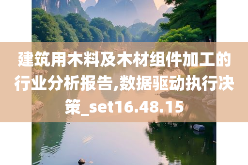 建筑用木料及木材组件加工的行业分析报告,数据驱动执行决策_set16.48.15