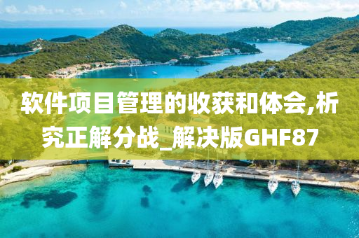 软件项目管理的收获和体会,析究正解分战_解决版GHF87