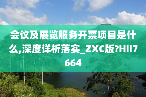 会议及展览服务开票项目是什么,深度详析落实_ZXC版?HII7664