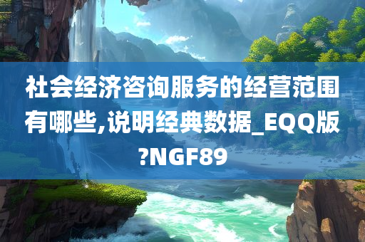 社会经济咨询服务的经营范围有哪些,说明经典数据_EQQ版?NGF89