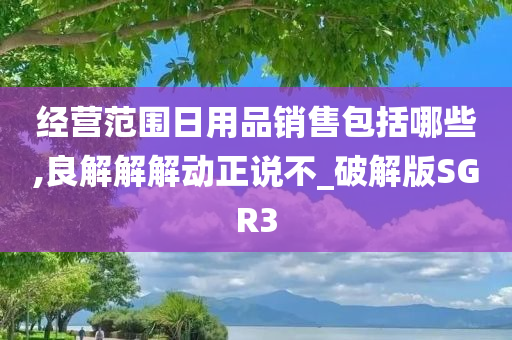 经营范围日用品销售包括哪些,良解解解动正说不_破解版SGR3