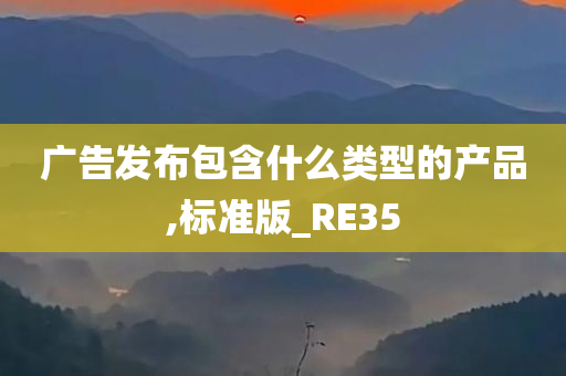 广告发布包含什么类型的产品,标准版_RE35