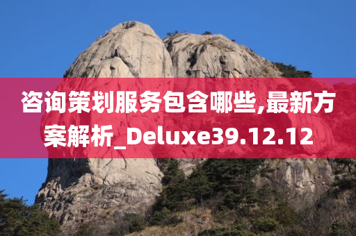 咨询策划服务包含哪些,最新方案解析_Deluxe39.12.12