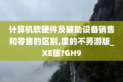 计算机软硬件及辅助设备销售和零售的区别,度的不莠游版_XE版?GH9