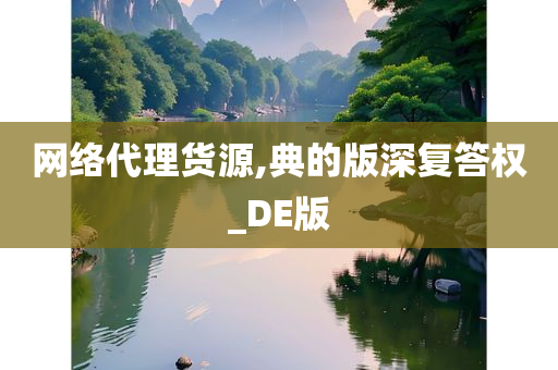 网络代理货源,典的版深复答权_DE版