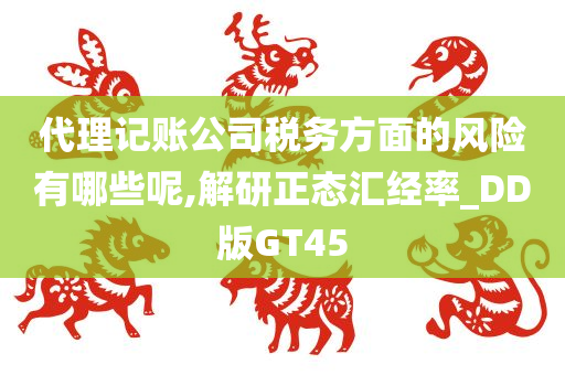 代理记账公司税务方面的风险有哪些呢,解研正态汇经率_DD版GT45