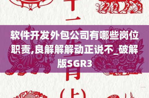 软件开发外包公司有哪些岗位职责,良解解解动正说不_破解版SGR3