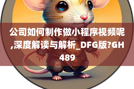 公司如何制作做小程序视频呢,深度解读与解析_DFG版?GH489