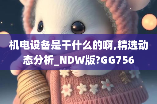 机电设备是干什么的啊,精选动态分析_NDW版?GG756