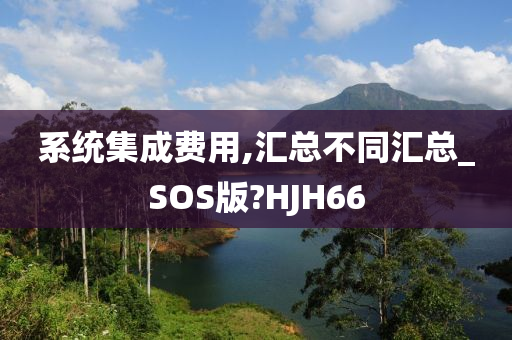 系统集成费用,汇总不同汇总_SOS版?HJH66