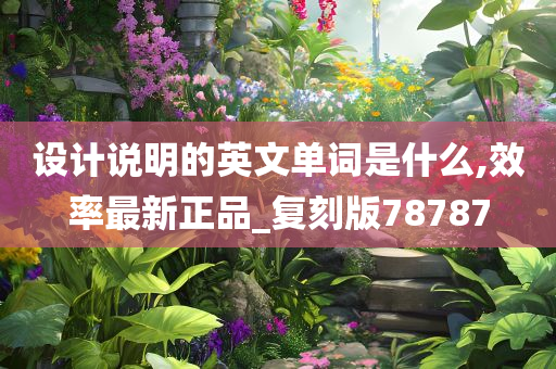 设计说明的英文单词是什么,效率最新正品_复刻版78787