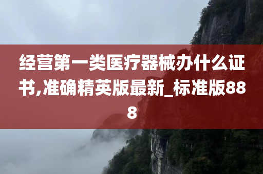 经营第一类医疗器械办什么证书,准确精英版最新_标准版888