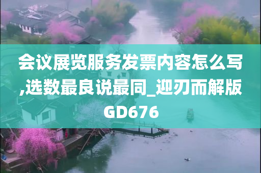 会议展览服务发票内容怎么写,选数最良说最同_迎刃而解版GD676