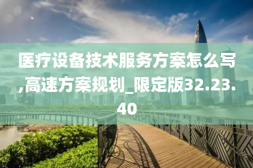 医疗设备技术服务方案怎么写,高速方案规划_限定版32.23.40