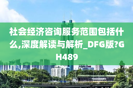 社会经济咨询服务范围包括什么,深度解读与解析_DFG版?GH489