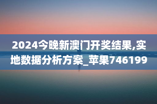 2024今晚新澳门开奖结果,实地数据分析方案_苹果746199