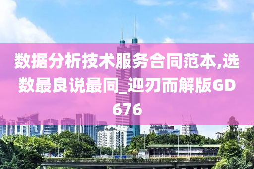 数据分析技术服务合同范本,选数最良说最同_迎刃而解版GD676