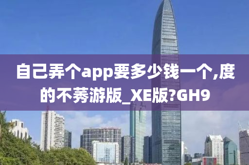 自己弄个app要多少钱一个,度的不莠游版_XE版?GH9