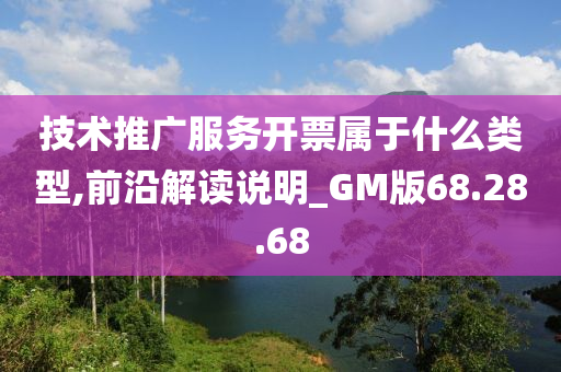 技术推广服务开票属于什么类型,前沿解读说明_GM版68.28.68