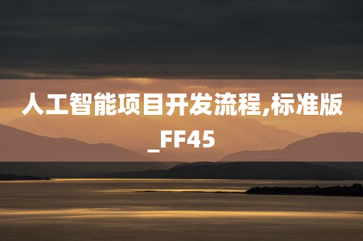 人工智能项目开发流程,标准版_FF45