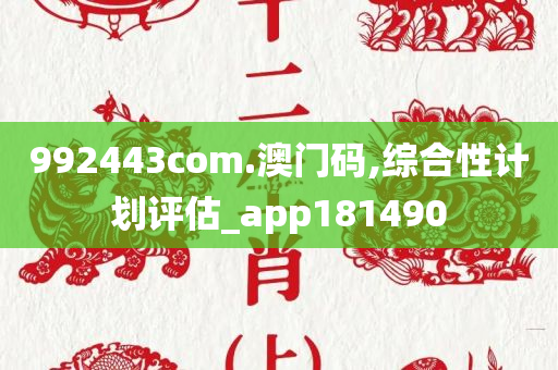 992443com.澳门码,综合性计划评估_app181490