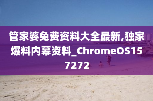 管家婆免费资料大全最新,独家爆料内幕资料_ChromeOS157272