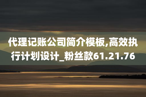 代理记账公司简介模板,高效执行计划设计_粉丝款61.21.76