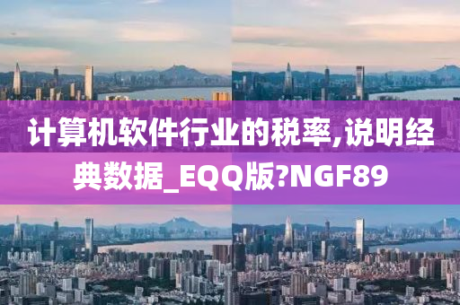 计算机软件行业的税率,说明经典数据_EQQ版?NGF89