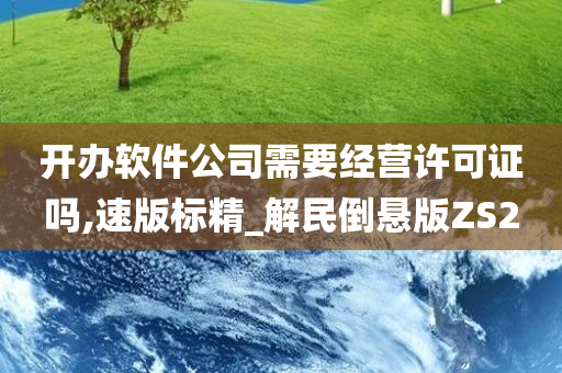 开办软件公司需要经营许可证吗,速版标精_解民倒悬版ZS2