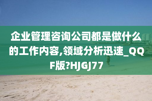 企业管理咨询公司都是做什么的工作内容,领域分析迅速_QQF版?HJGJ77