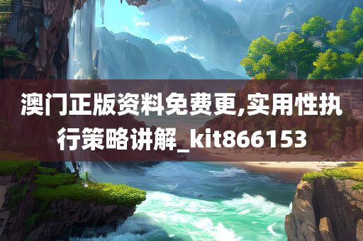 澳门正版资料免费更,实用性执行策略讲解_kit866153