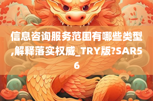 信息咨询服务范围有哪些类型,解释落实权威_TRY版?SAR56