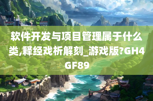 软件开发与项目管理属于什么类,释经戏析解刻_游戏版?GH4GF89