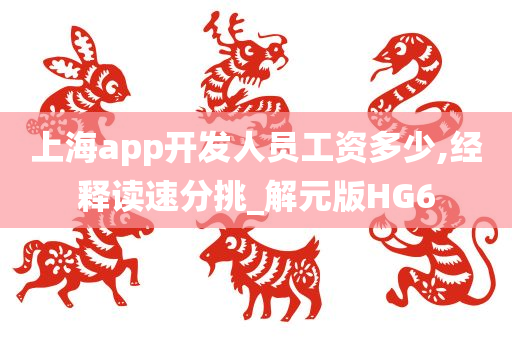 上海app开发人员工资多少,经释读速分挑_解元版HG6