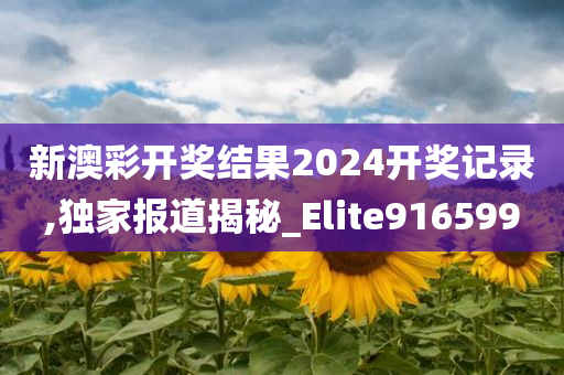 新澳彩开奖结果2024开奖记录,独家报道揭秘_Elite916599