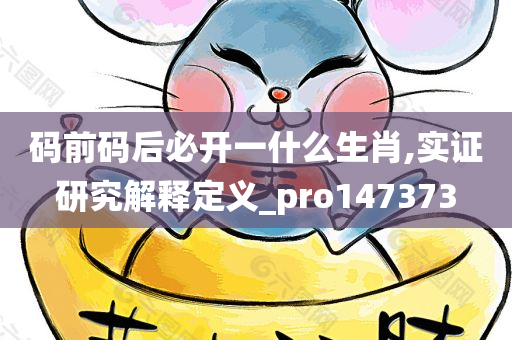 码前码后必开一什么生肖,实证研究解释定义_pro147373