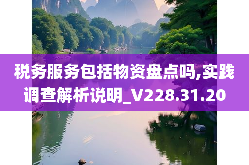 税务服务包括物资盘点吗,实践调查解析说明_V228.31.20