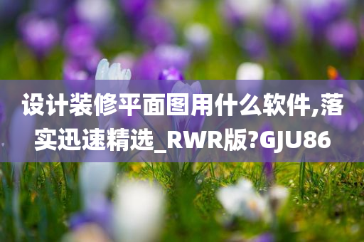 设计装修平面图用什么软件,落实迅速精选_RWR版?GJU86