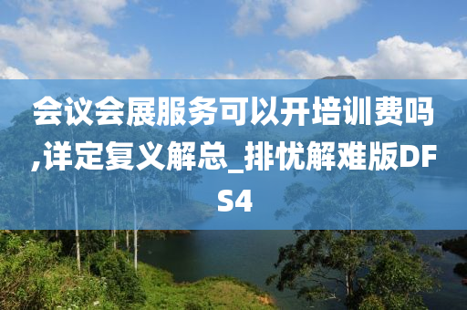 会议会展服务可以开培训费吗,详定复义解总_排忧解难版DFS4