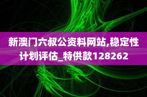 新澳门六叔公资料网站,稳定性计划评估_特供款128262